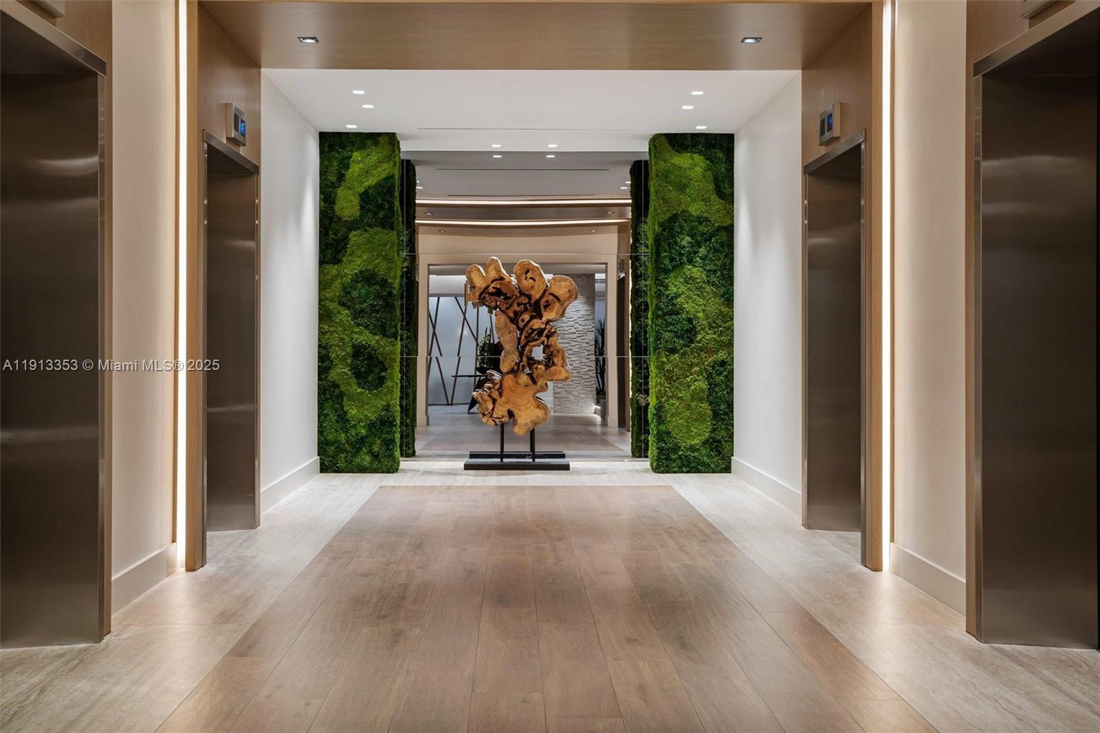 2301 Collins Avenue, Unit 1432 Miami Beach, FL 33139 - Photo 18 of 63 a view of a porch with wooden floor and a fireplace