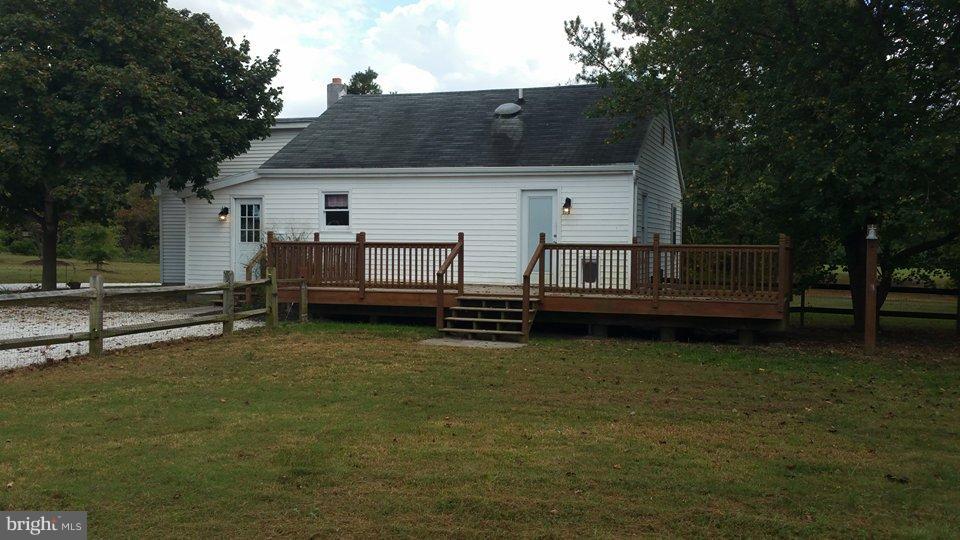 4308 Beulah Road Hurlock, MD 21643 - Photo 4 of 16 Large Deck Overlooking Fenced Rear Yard