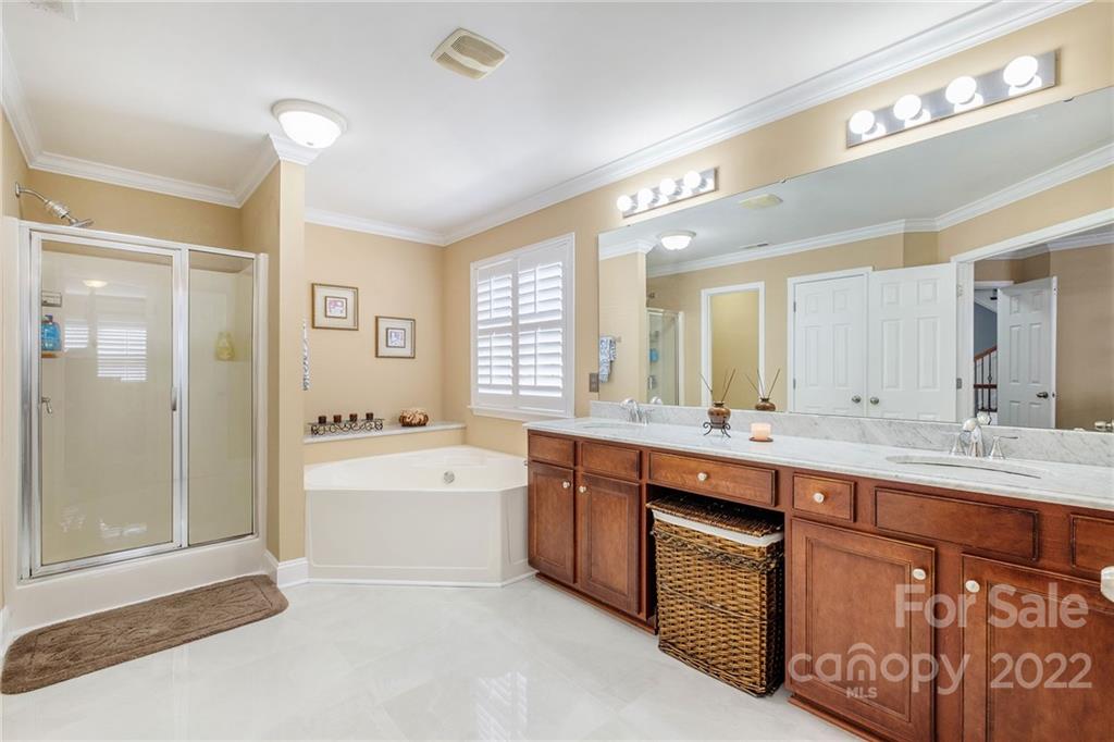 14410 Winged Teal Road Charlotte, NC 28278 - Photo 24 of 38 a large bathroom with a sink mirror and a bathtub