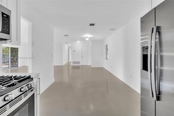 a view of an empty room