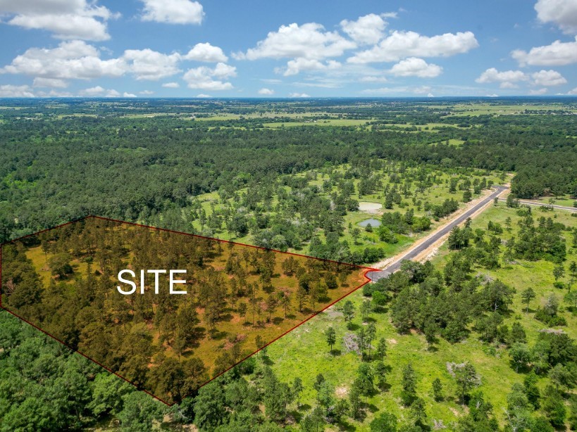a view of a lush green field