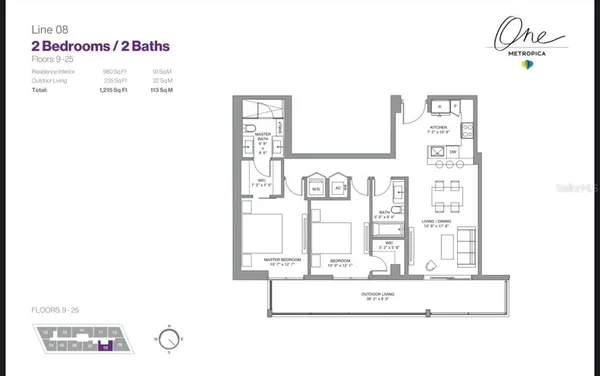 $3,250 | 2 Metropica Way, Unit 1708, Sunrise, FL 33323