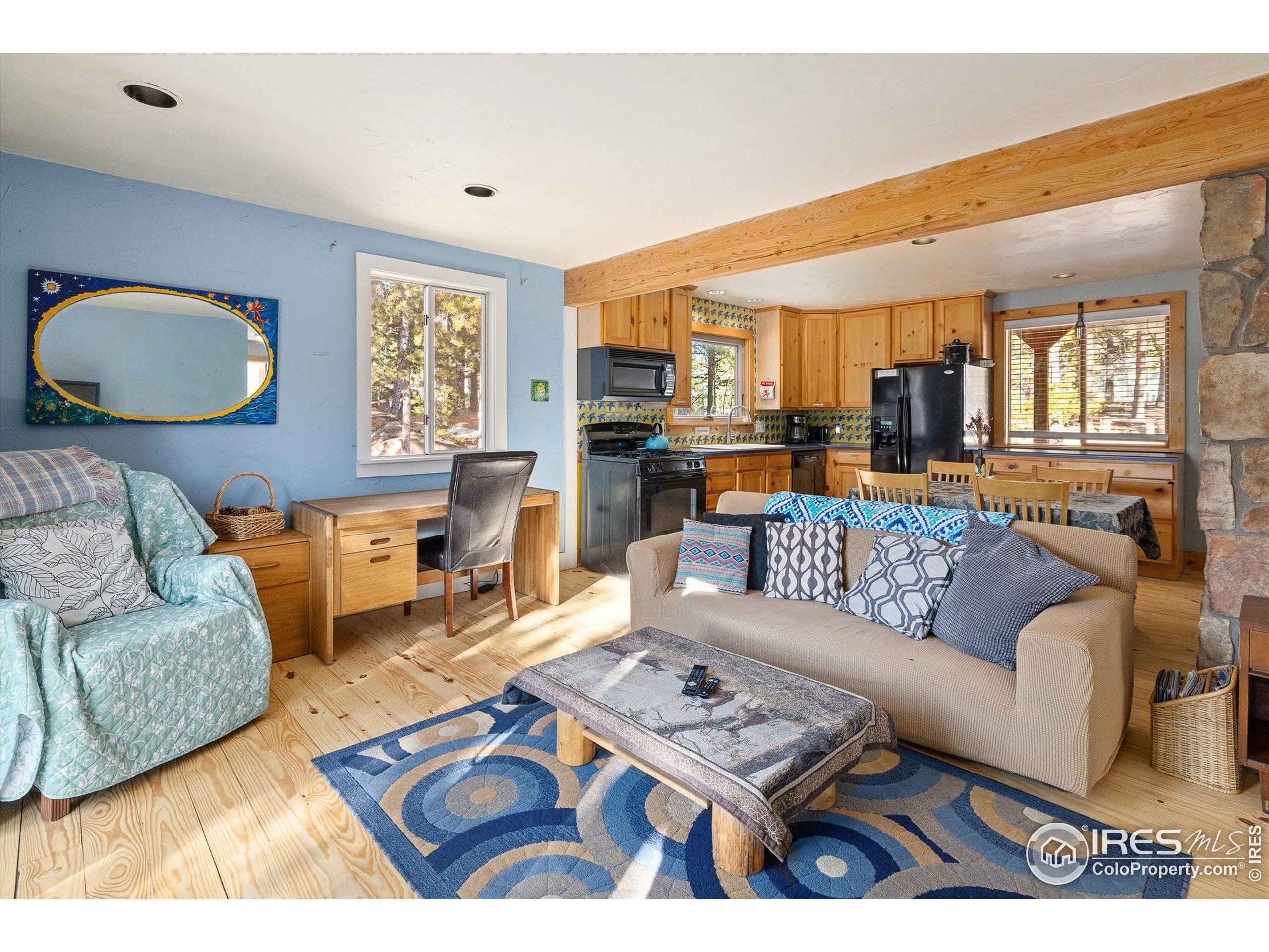 246 Rudi Lane West Golden, CO 80403 - Photo 12 of 48 a living room with furniture and a large window