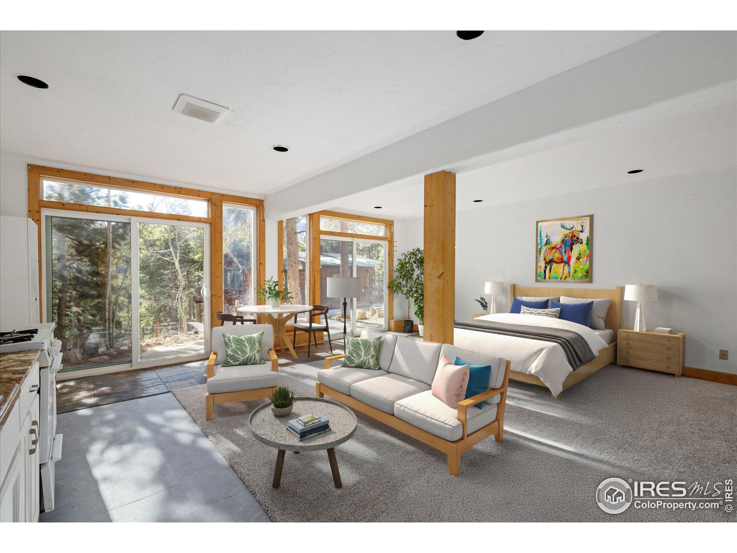 246 Rudi Lane West Golden, CO 80403 - Photo 33 of 48 a living room with furniture and a large window