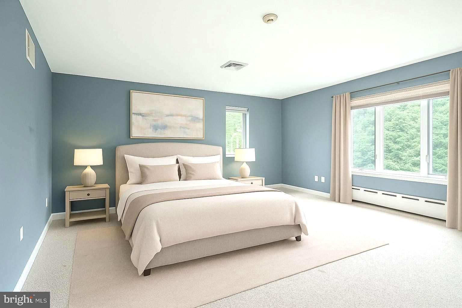 1056 Chews Landing Road Clementon, NJ 08021 - Photo 29 of 55 a bedroom with a large bed and a large window
