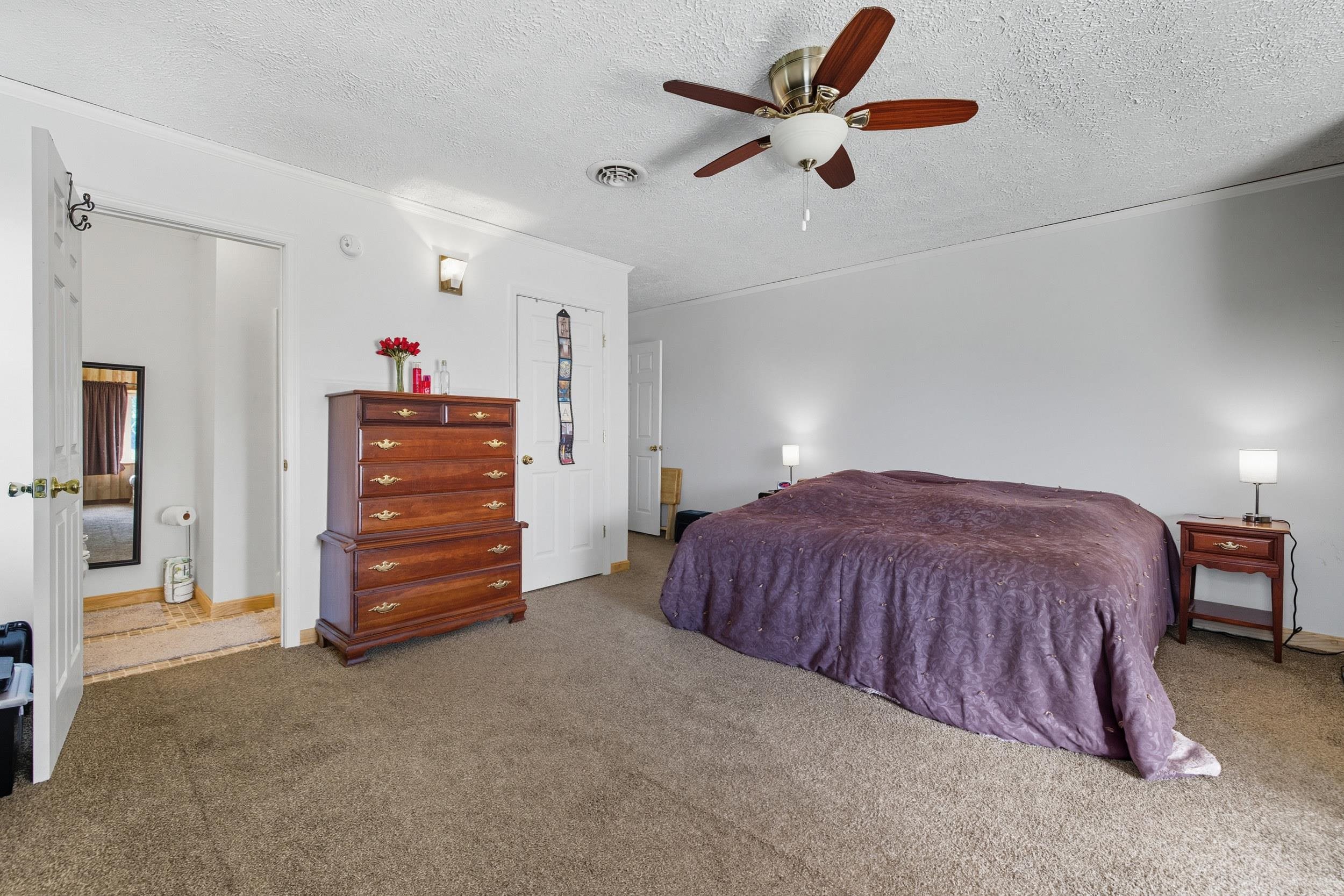 9108 Nazarene Church Road Bridgewater, VA 22812 - Photo 14 of 72 a spacious bedroom with a bed and a ceiling fan