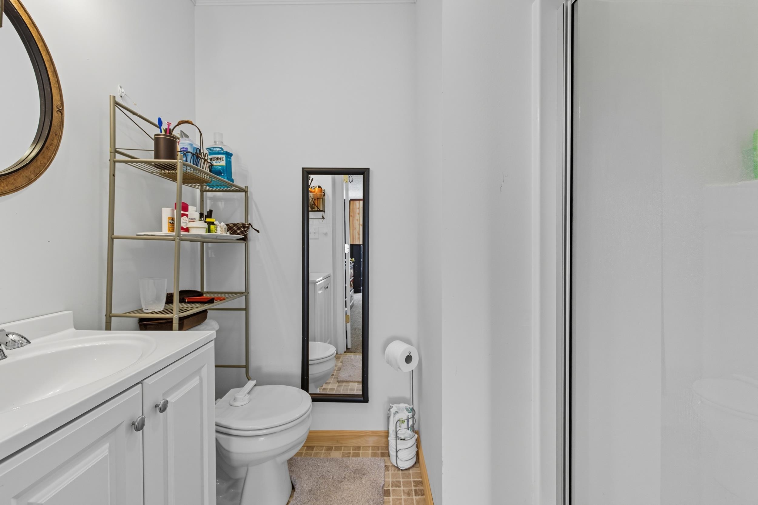 9108 Nazarene Church Road Bridgewater, VA 22812 - Photo 15 of 72 a bathroom with a sink a toilet and a mirror