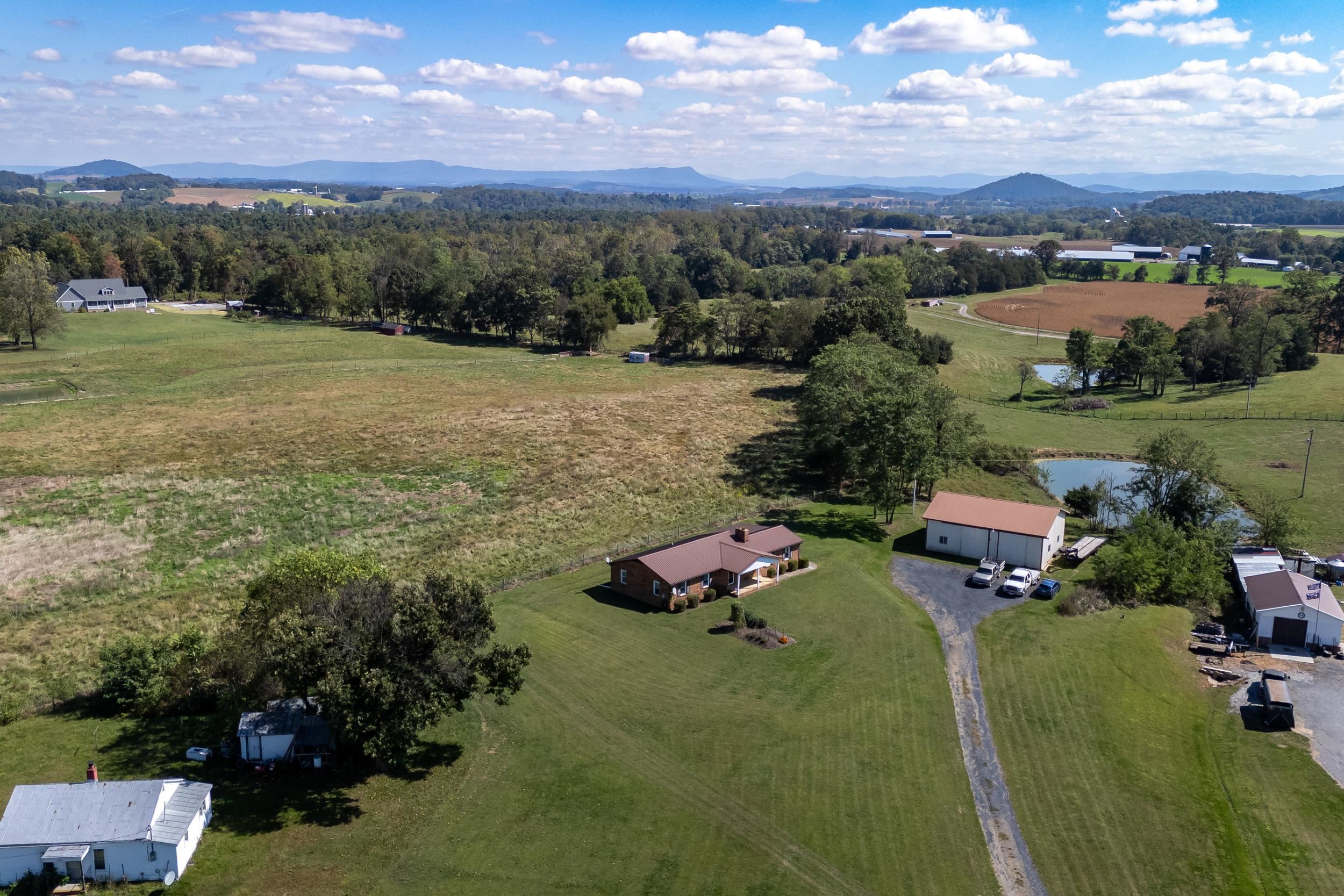 9108 Nazarene Church Road Bridgewater, VA 22812 - Photo 56 of 72 an aerial view of a house with a garden