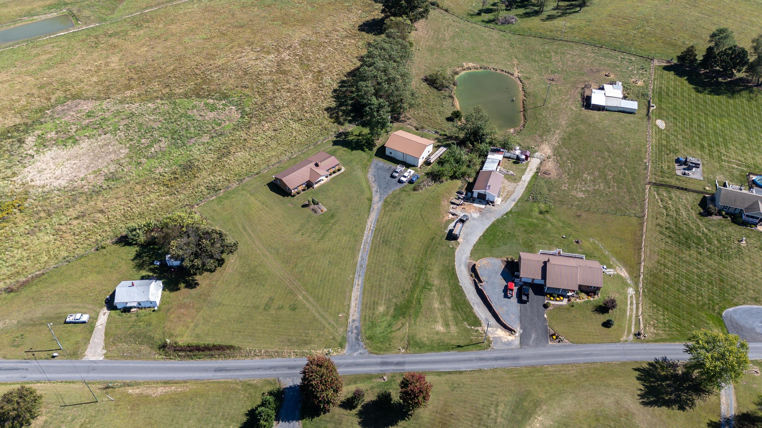 9108 Nazarene Church Road Bridgewater, VA 22812 - Photo 64 of 72 an aerial view of a house with a swimming pool