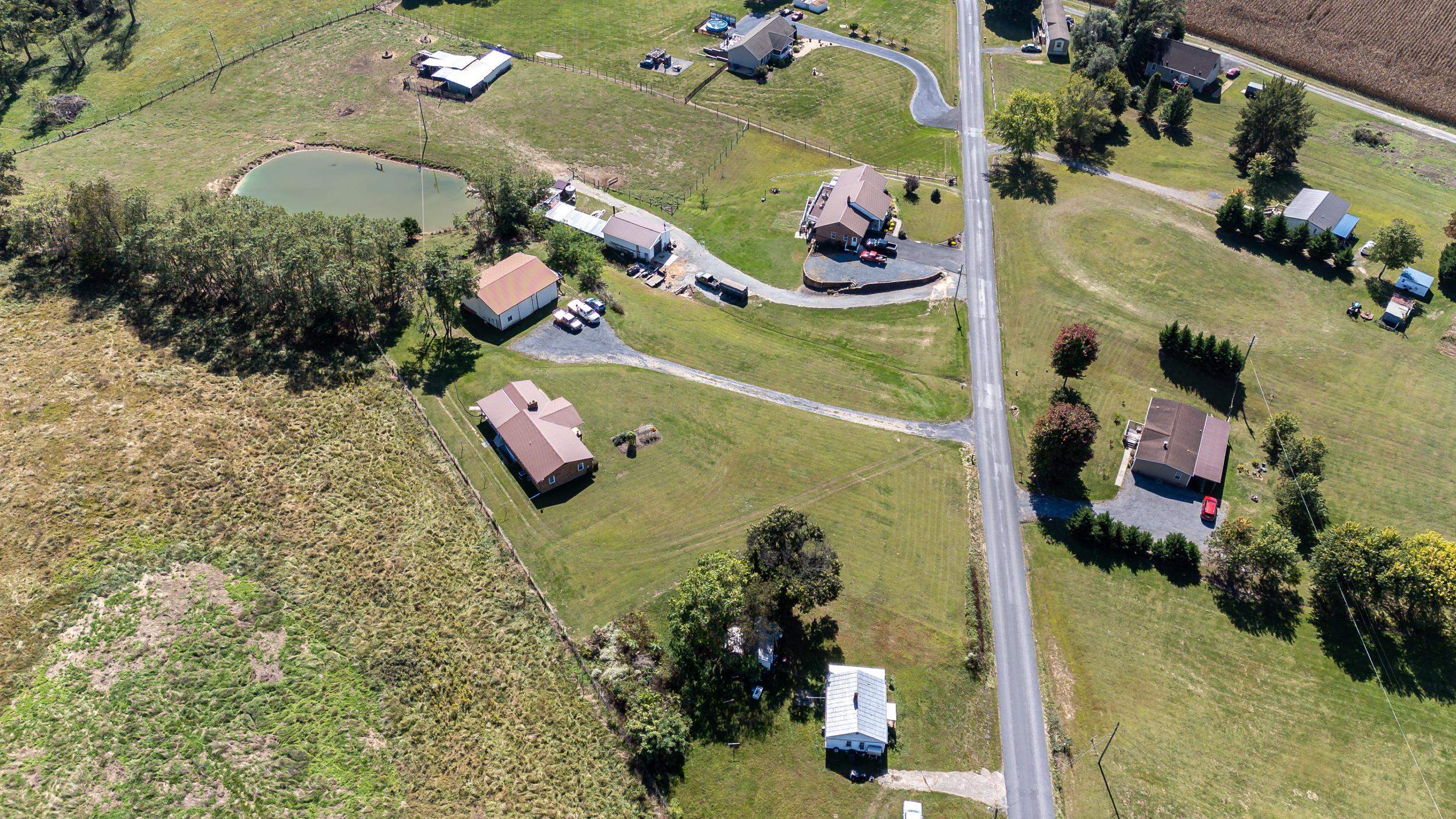 9108 Nazarene Church Road Bridgewater, VA 22812 - Photo 65 of 72 an aerial view of a house a yard and a fireplace