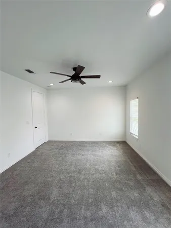 a storage room with empty racks
