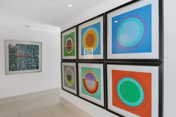 an aerial view of multiple house