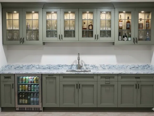 a kitchen with granite countertop a sink and cabinets