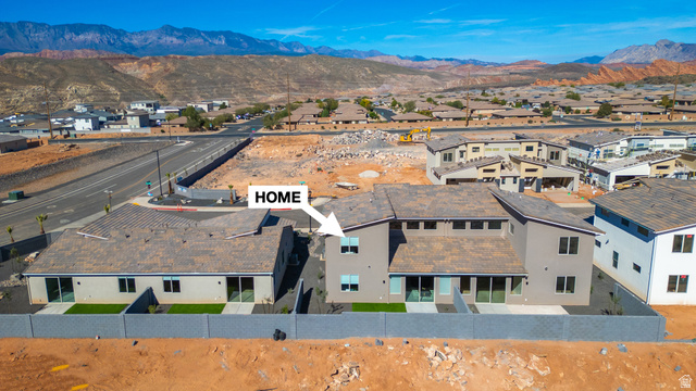 2972 West 570 North Hurricane, UT 84737 - Photo 96 of 104 Aerial view of residential area with mountains