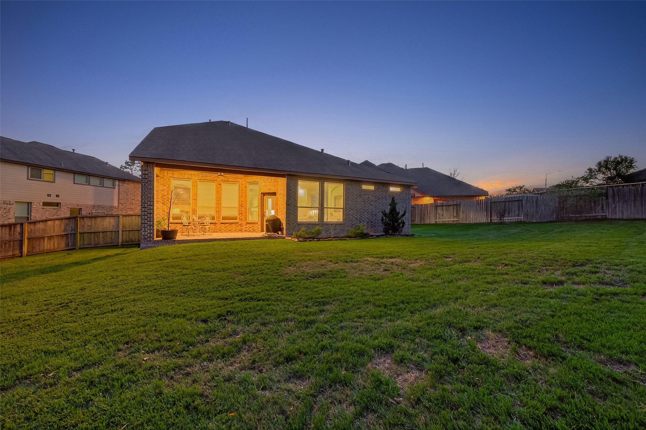 10 Ruchill Circle Conroe, TX 77304 - Photo 45 of 47 Back Porch overlooks the massive barkyard.
