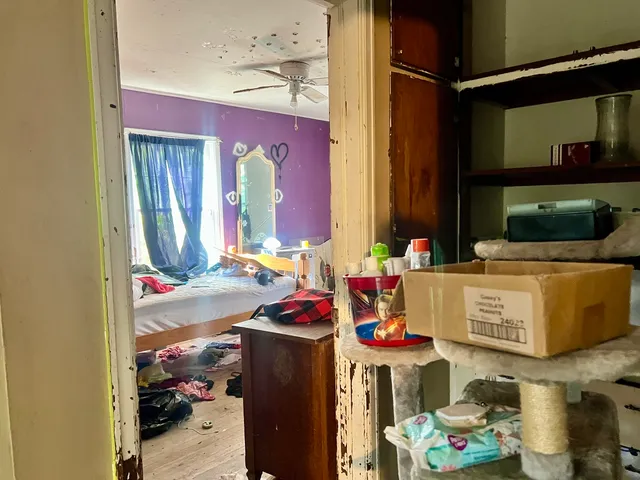 a view of storage and utility room