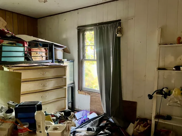 a room with storage and utility