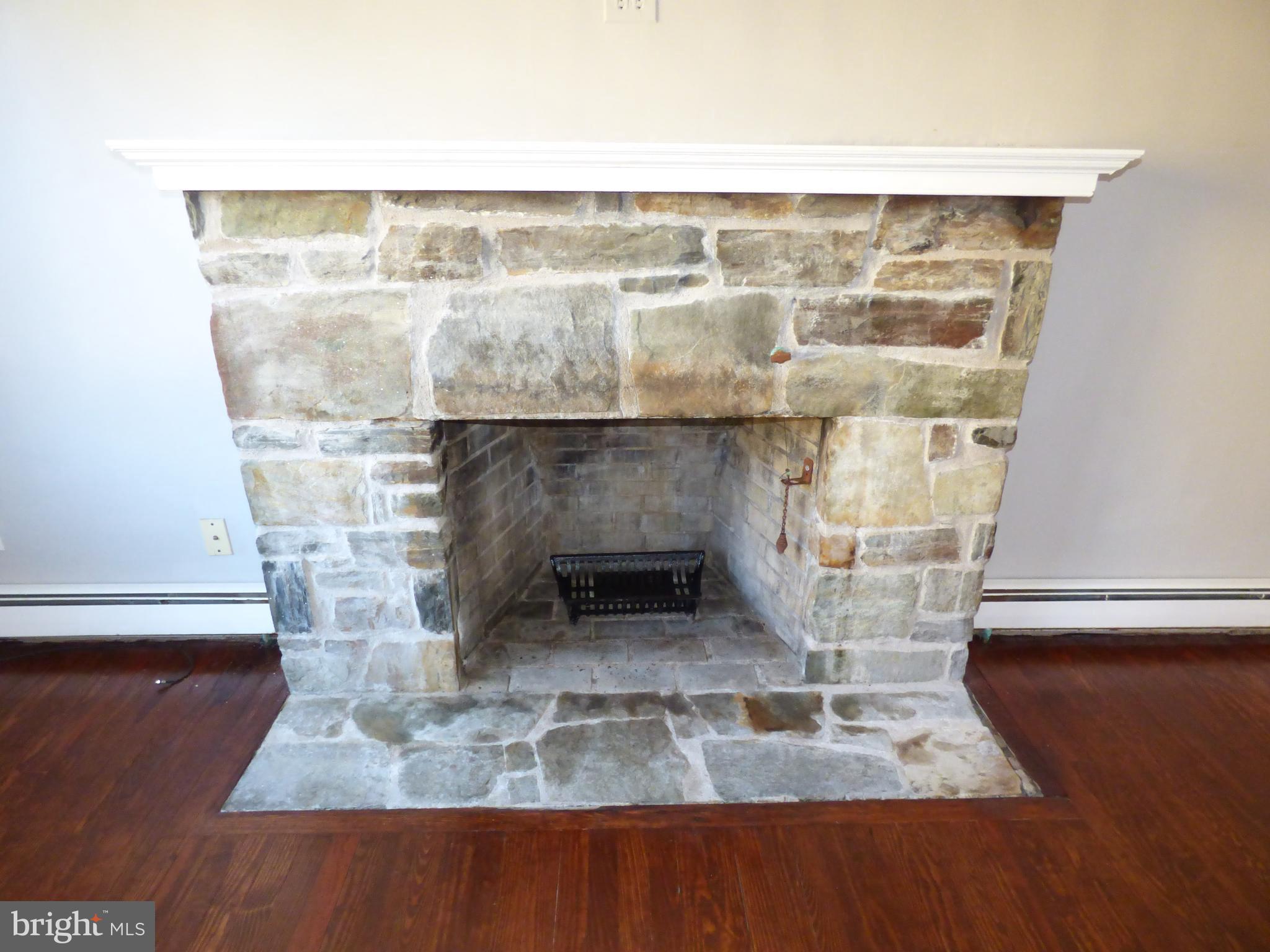504 Neshaminy Road Croydon, PA 19021 - Photo 15 of 26 Stone wood burning fireplace