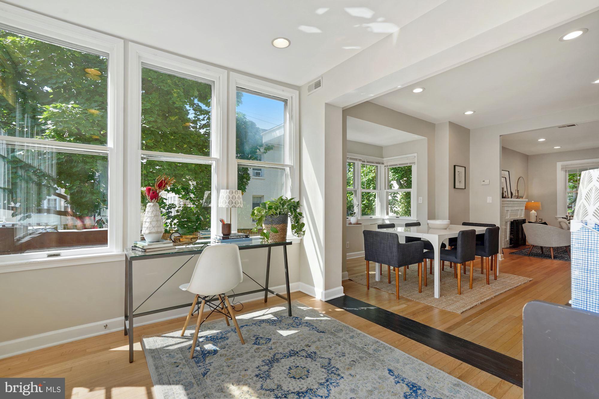 2411 Observatory Place Northwest Washington, DC 20007 - Photo 17 of 45 Gorgeous natural light in sunroom