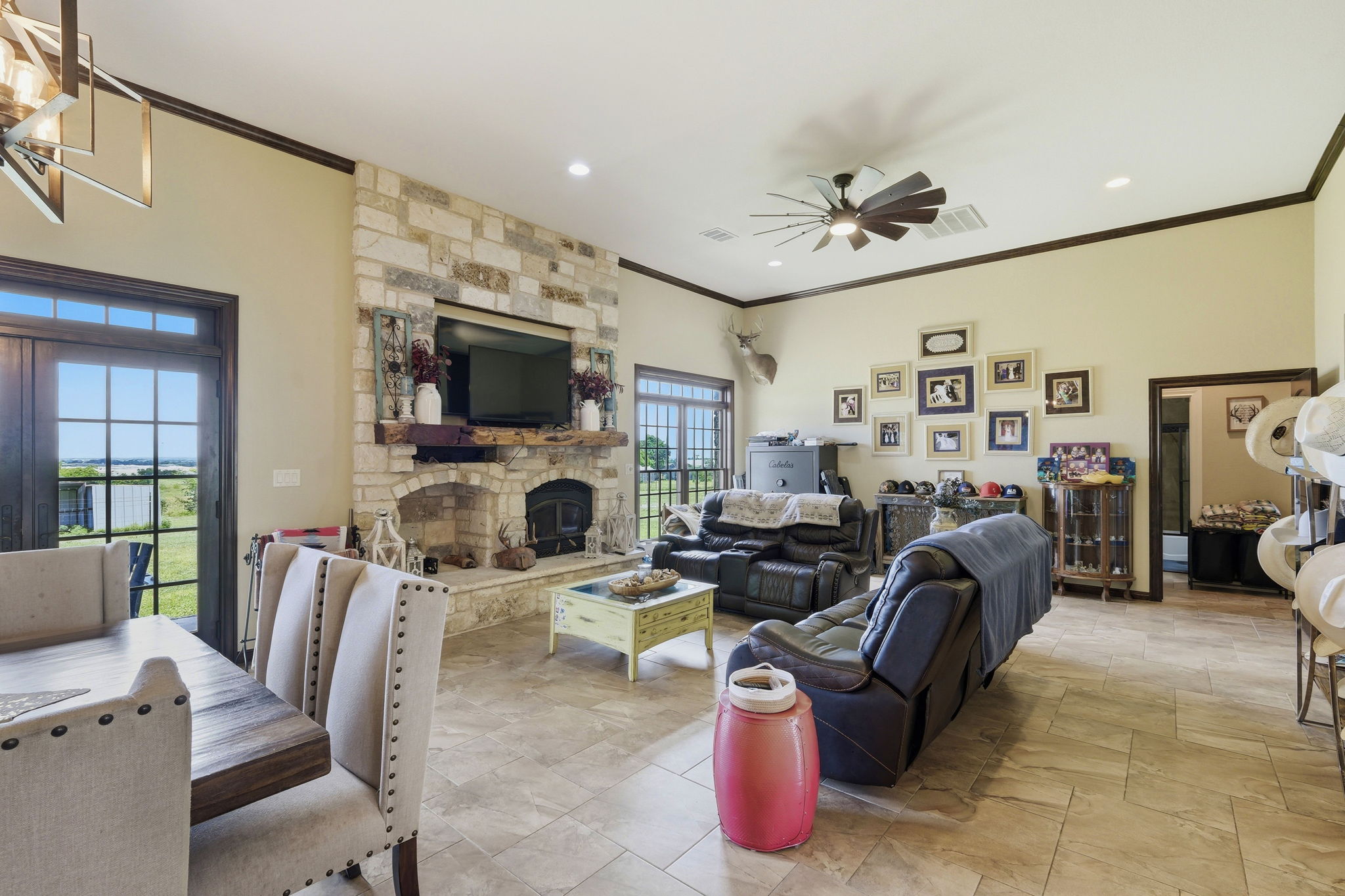 701 County Road 107 Georgetown, TX 78626 - Photo 10 of 30 a view of a livingroom with furniture and a flat screen tv