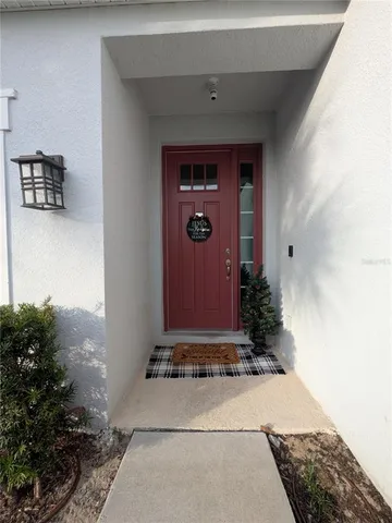 a front view of a house