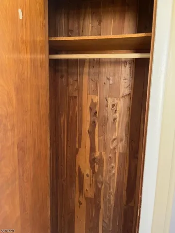 a close up view of racks on the wall