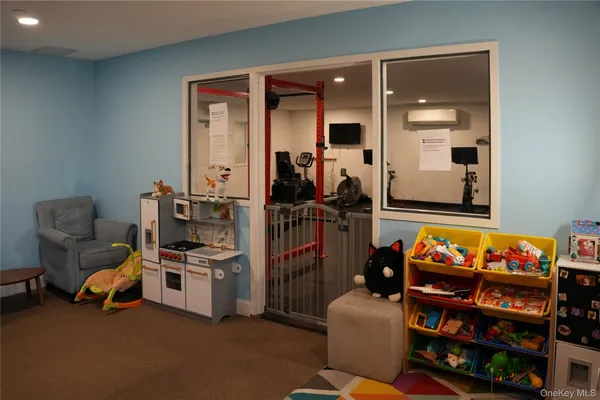 a very nice looking room with a black white checkered floor