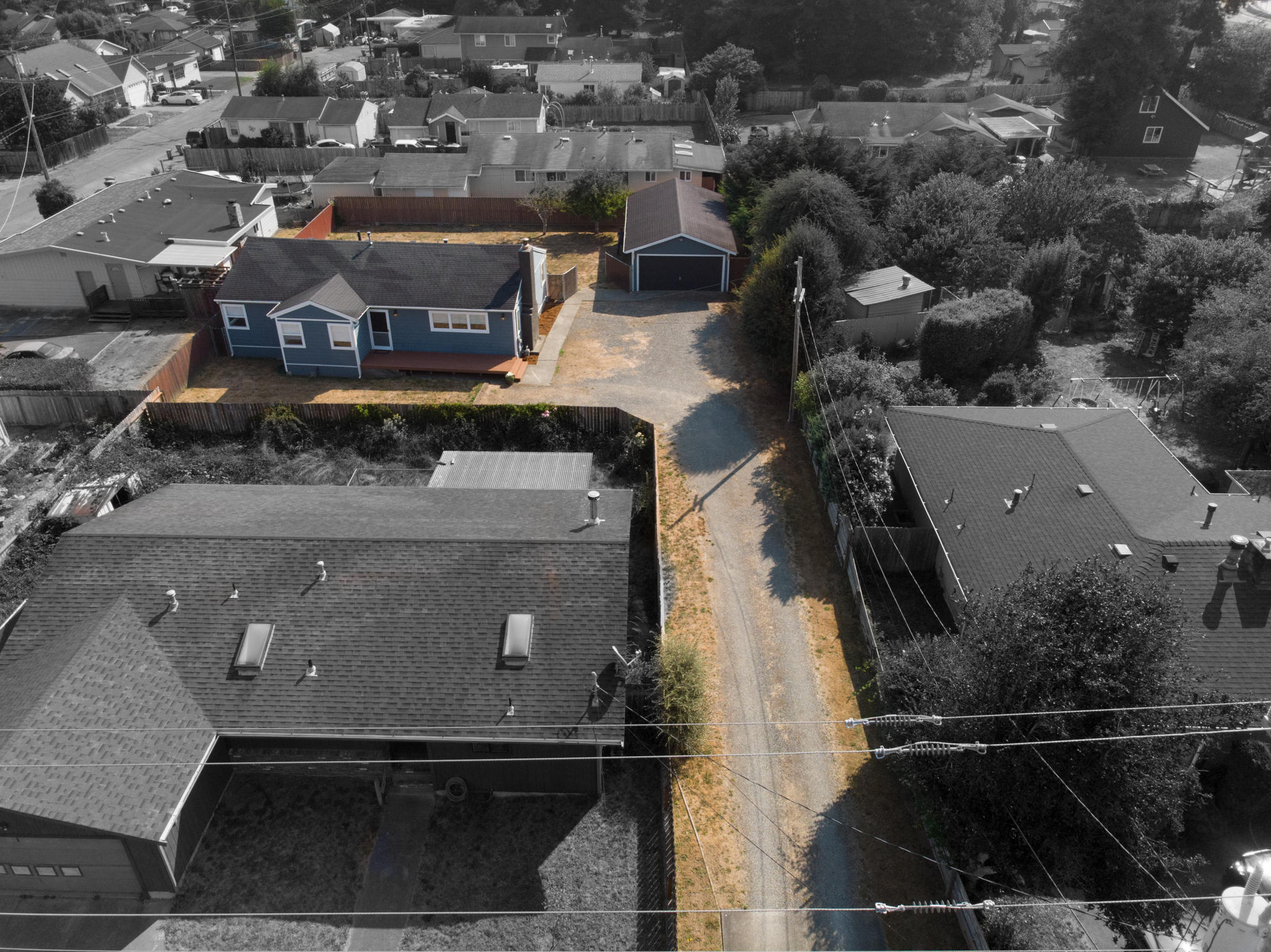 4625 Excelsior Road Cutten, CA 95503 - Photo 44 of 48 Ext. flag lot- main home & detached gara