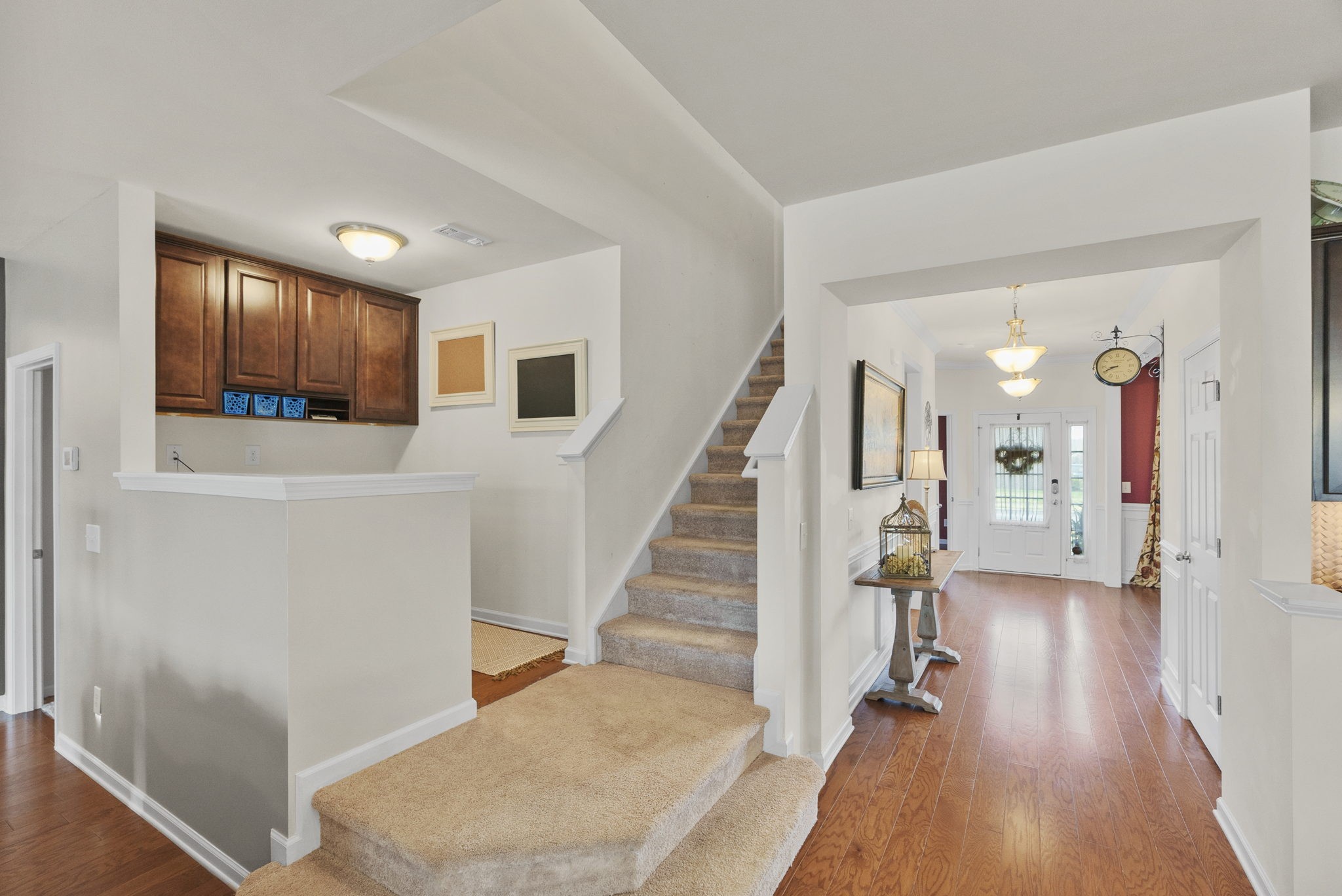 1064 Addington Road Hendersonville, TN 37075 - Photo 18 of 55 a view of a hallway view with staircase and kitchen view