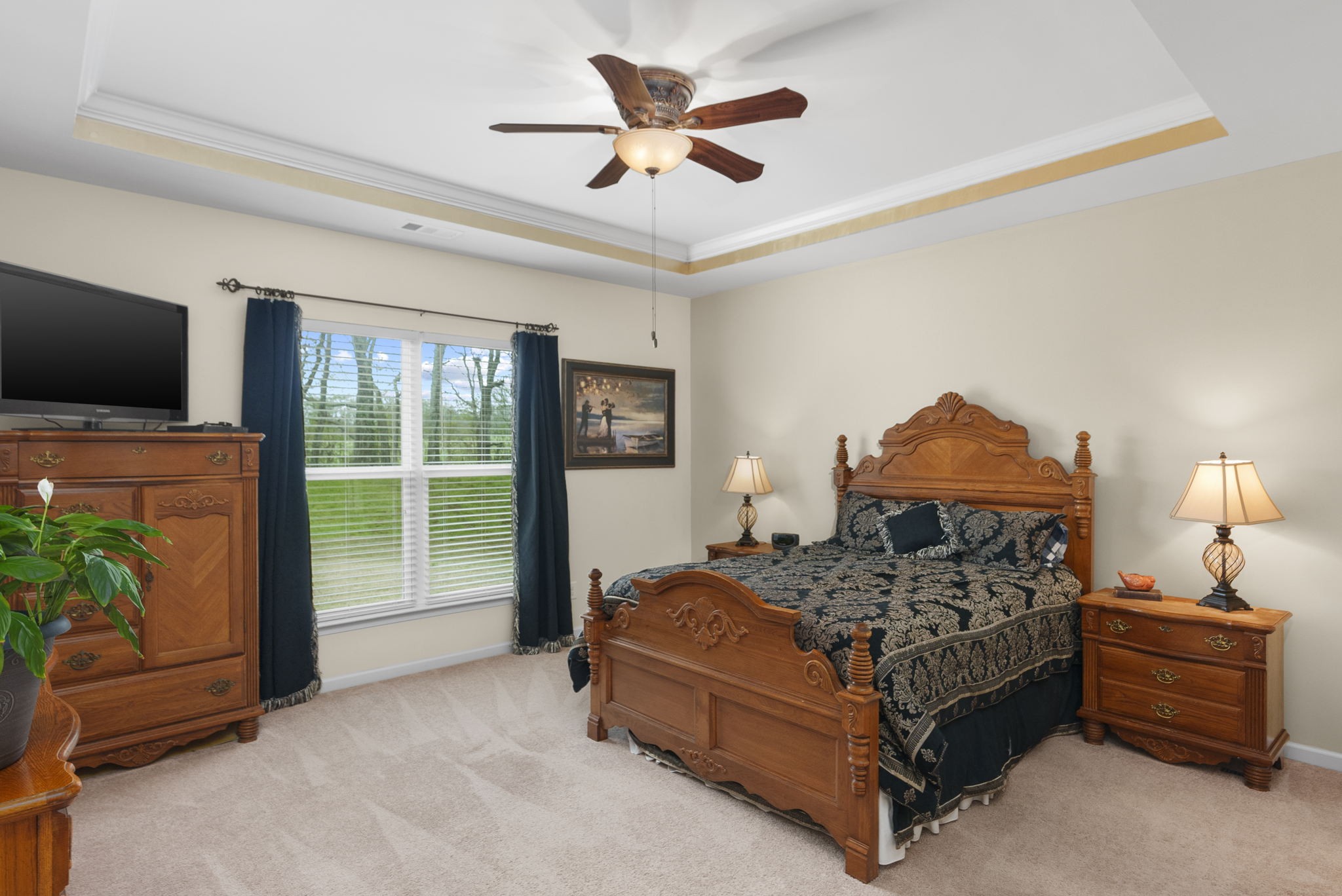 1064 Addington Road Hendersonville, TN 37075 - Photo 34 of 55 a bedroom with a bed and a tv