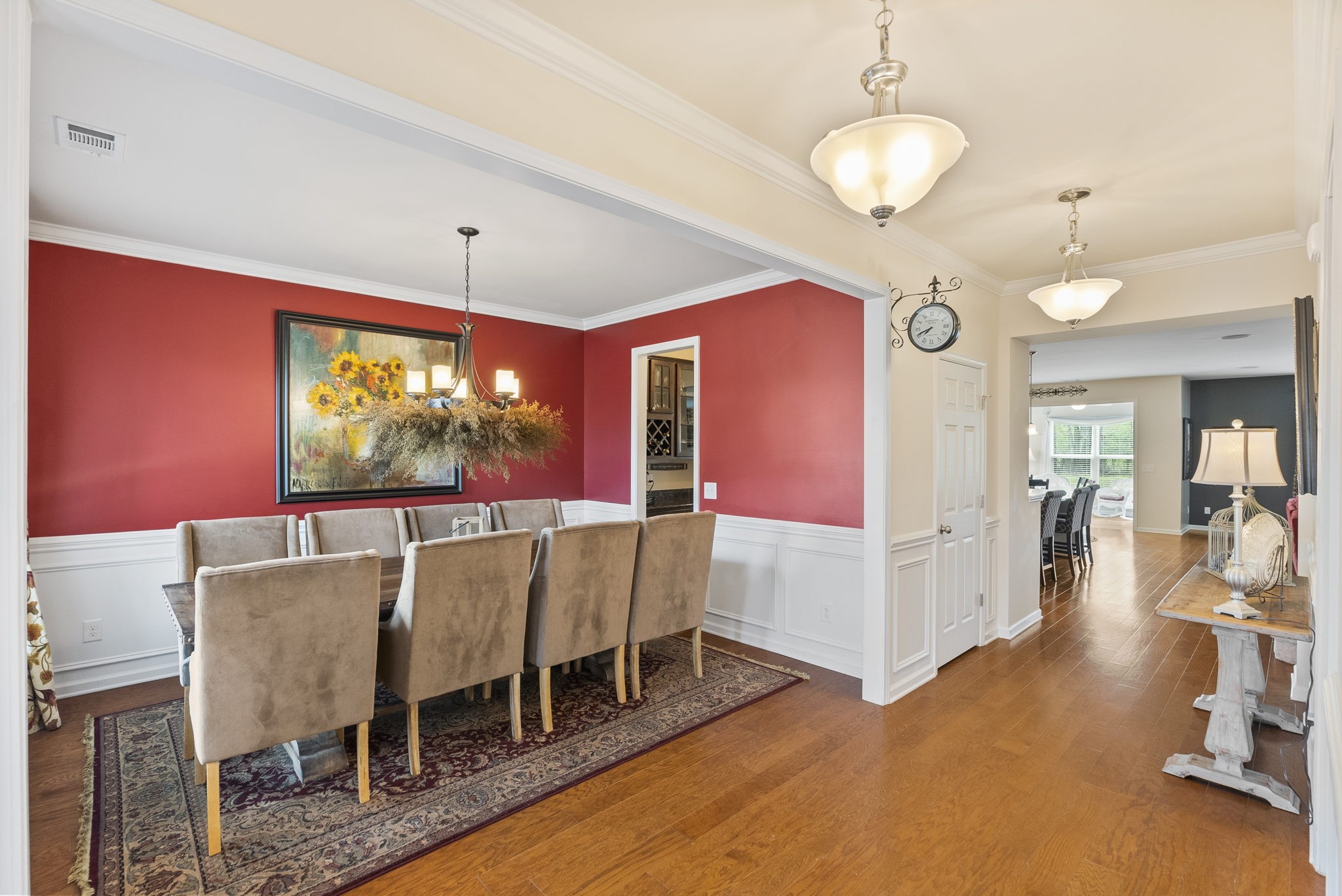 1064 Addington Road Hendersonville, TN 37075 - Photo 10 of 55 a view of a dining room with furniture wooden floor and chandelier