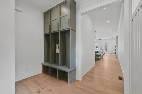 wooden floor in a room