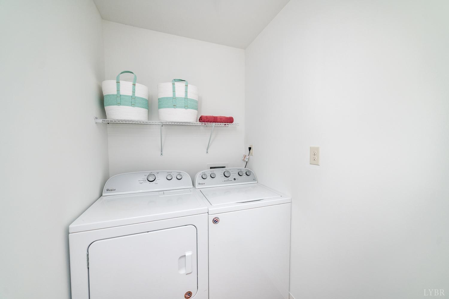538 Spring Grove Road Spout Spring, VA 24593 - Photo 17 of 44 a utility room with dryer and washer
