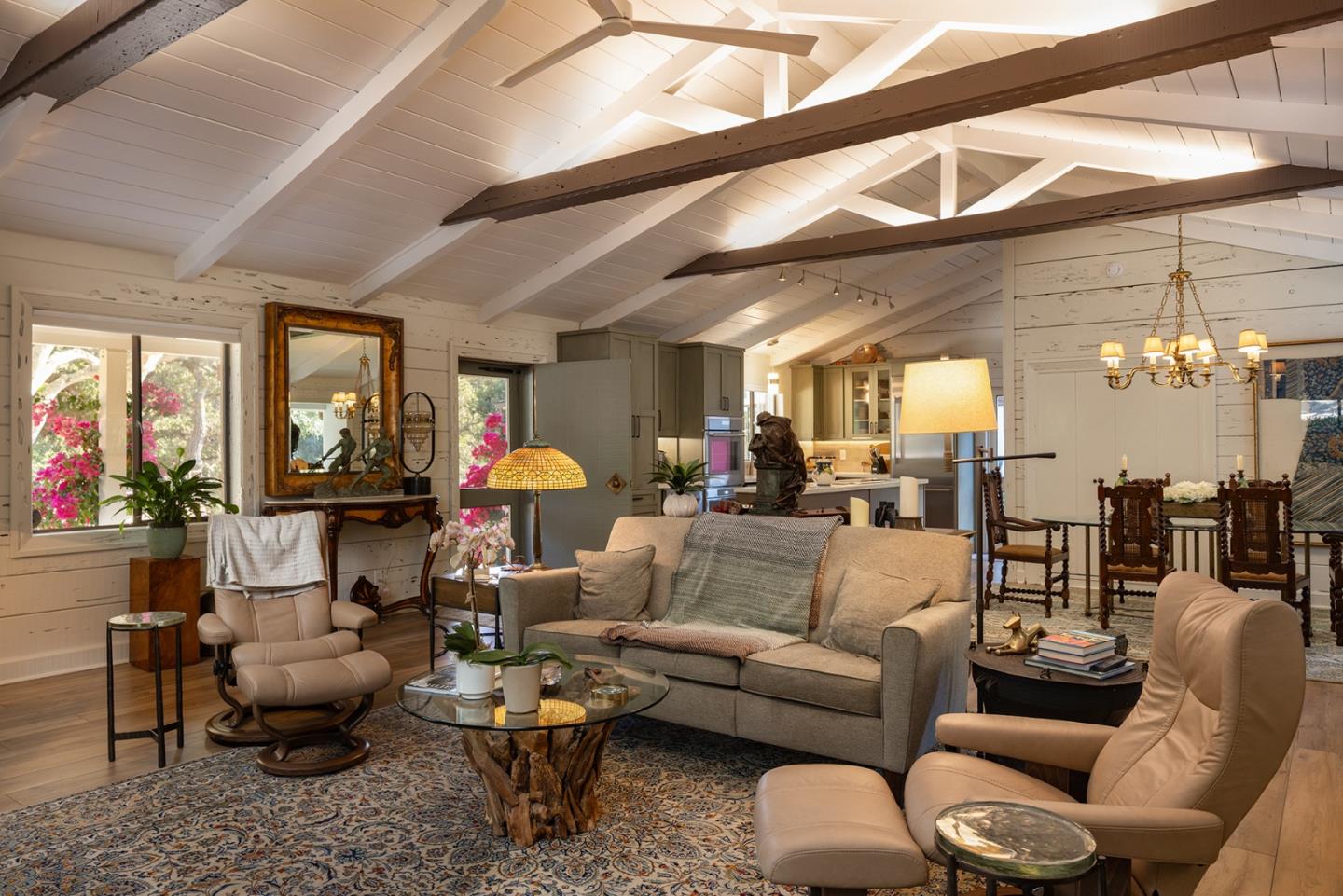 2 A La Rancheria Carmel Valley, CA 93924 - Photo 14 of 46 a living room with furniture and a large mirror