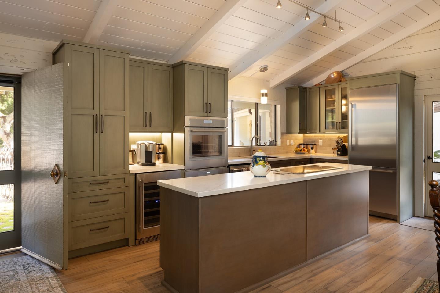 2 A La Rancheria Carmel Valley, CA 93924 - Photo 15 of 46 a kitchen with sink cabinets and refrigerator