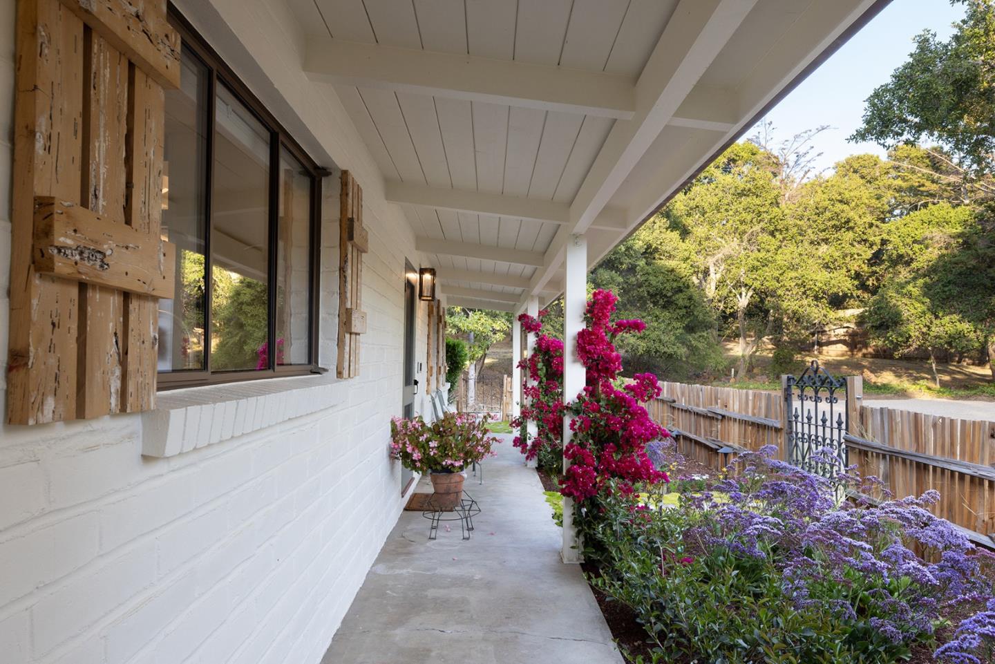 2 A La Rancheria Carmel Valley, CA 93924 - Photo 18 of 46 a view of a pathway that has potted plants
