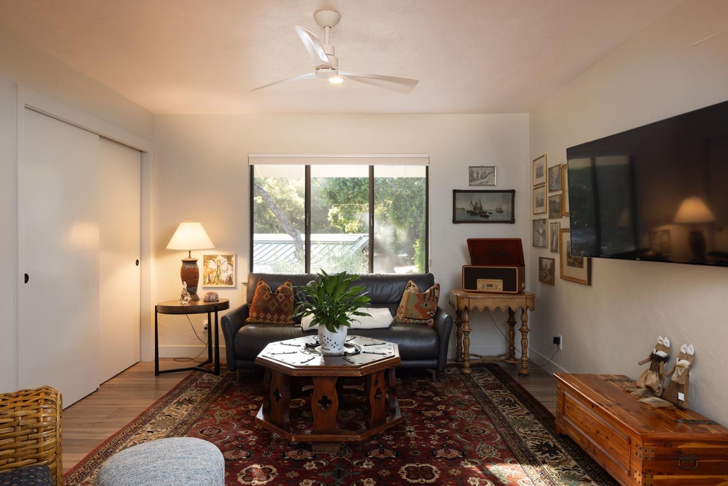 2 A La Rancheria Carmel Valley, CA 93924 - Photo 20 of 46 a living room with furniture and a flat screen tv