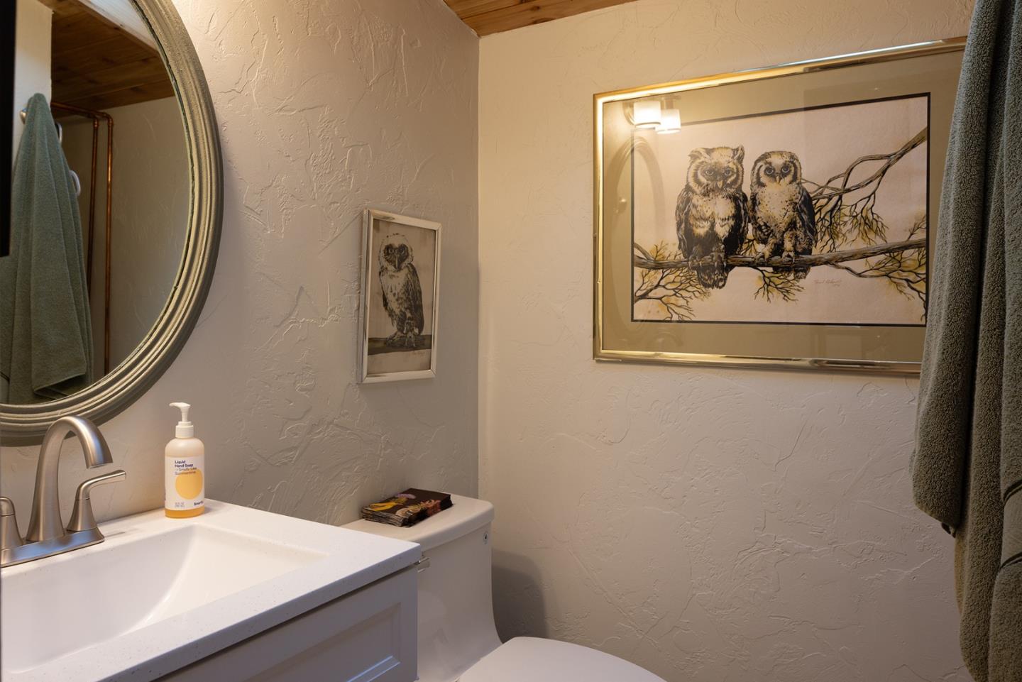 2 A La Rancheria Carmel Valley, CA 93924 - Photo 35 of 46 a bathroom with a sink and a mirror