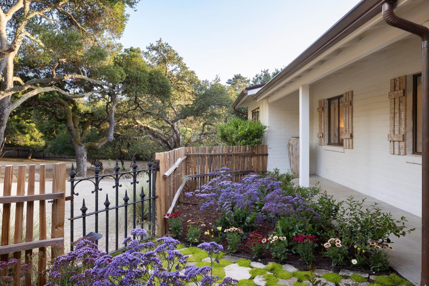 2 A La Rancheria Carmel Valley, CA 93924 - Photo 7 of 46 a view of a garden filled with flowers