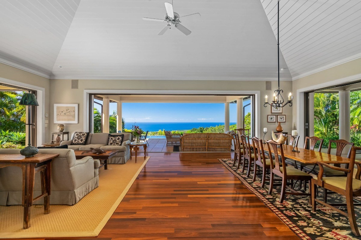 1050 F Puu Road, Unit 1 Kalaheo, HI 96741 - Photo 5 of 25 a view of a dining room with furniture window and outside view