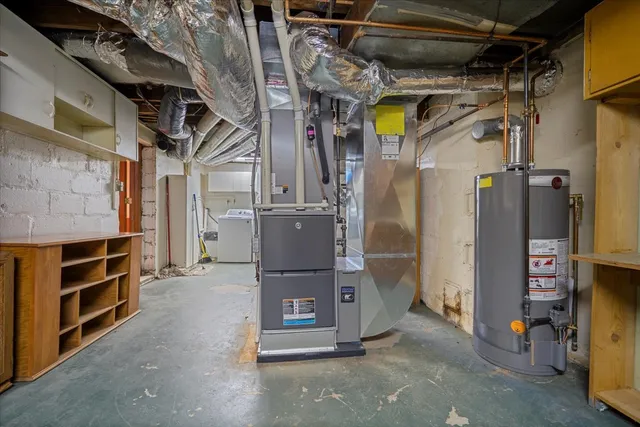 a view of storage and utility room