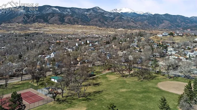 a view of outdoor space and mountain view