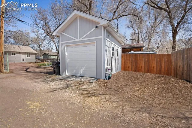 a backyard of a house