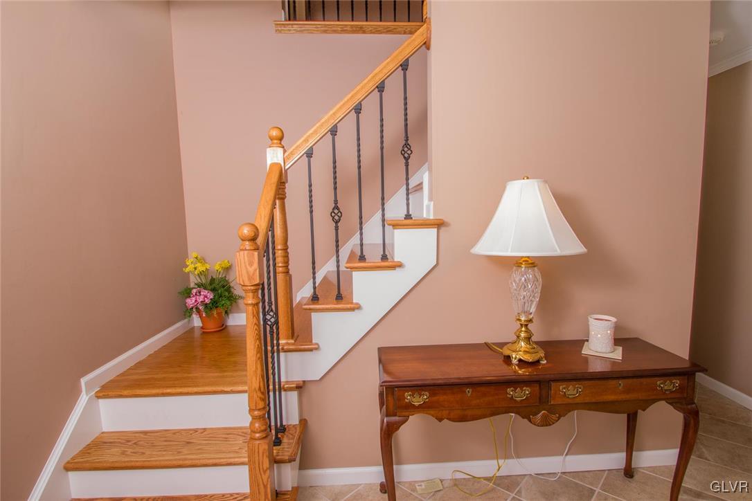 875 Barnsdale Road Bethlehem, PA 18017 - Photo 5 of 35 Staircase features beautiful iron spindles