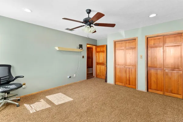 a room with furniture and window