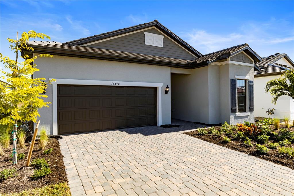 a front view of a house