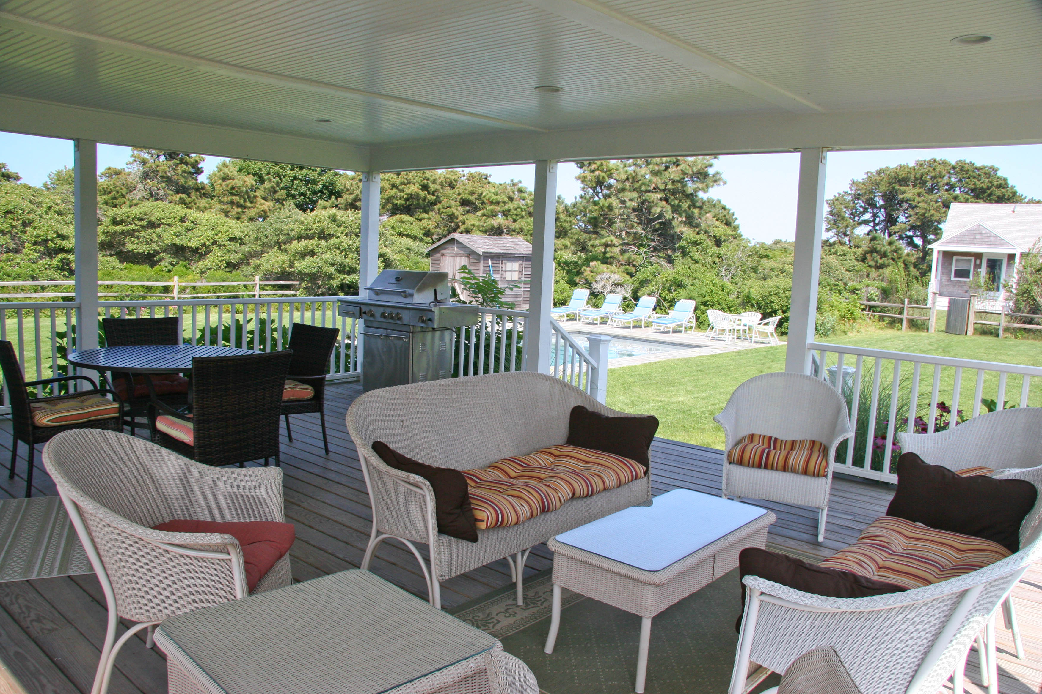144 Surfside Road Nantucket, MA 02554 - Photo 31 of 46 a outdoor living space with furniture and outdoor view