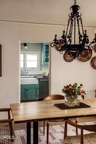 a kitchen with a sink and a window