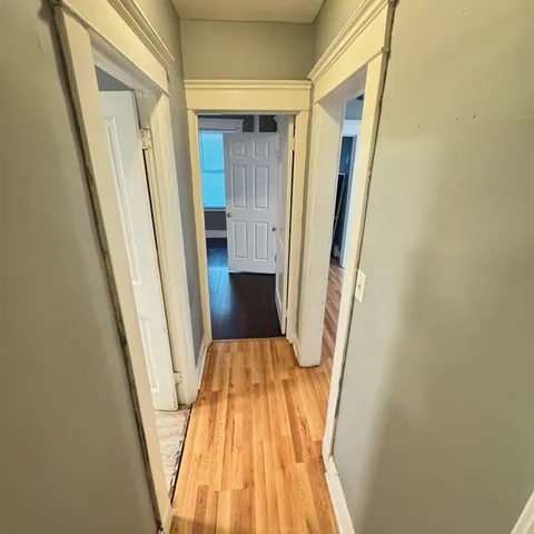 a view of wooden floor in a house