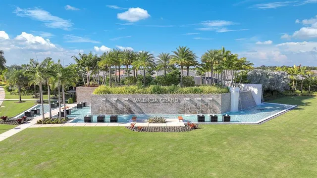 a view of a lake with a city view